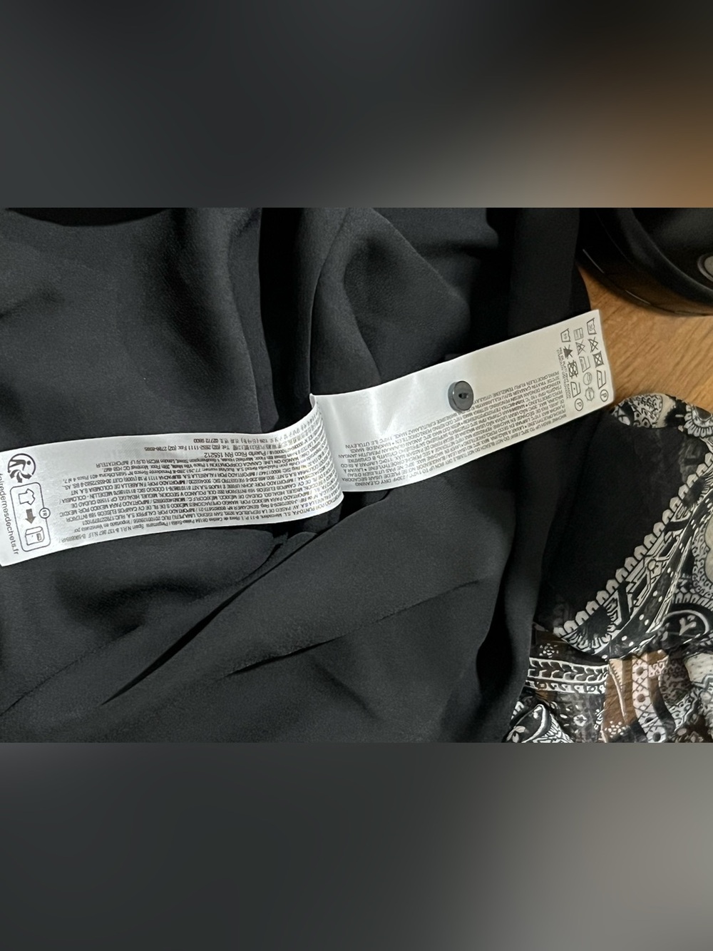 MNG Black & White Paisley Long Sleeve maxi Dress Size 4 - Picture 10 of 13